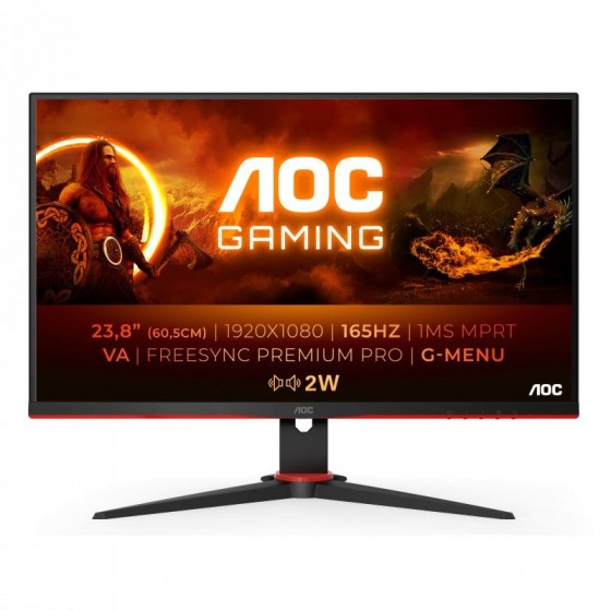 MONITOR 23.8" AOC GAMING 24G2SAE 165Hz FHD VA