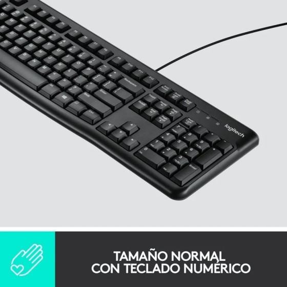 Teclado y Ratón Logitech MK120 USB – Comodidad y Precisión Diaria
