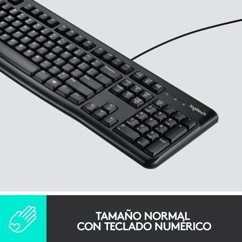 Teclado y Ratón Logitech MK120 USB – Comodidad y Precisión Diaria