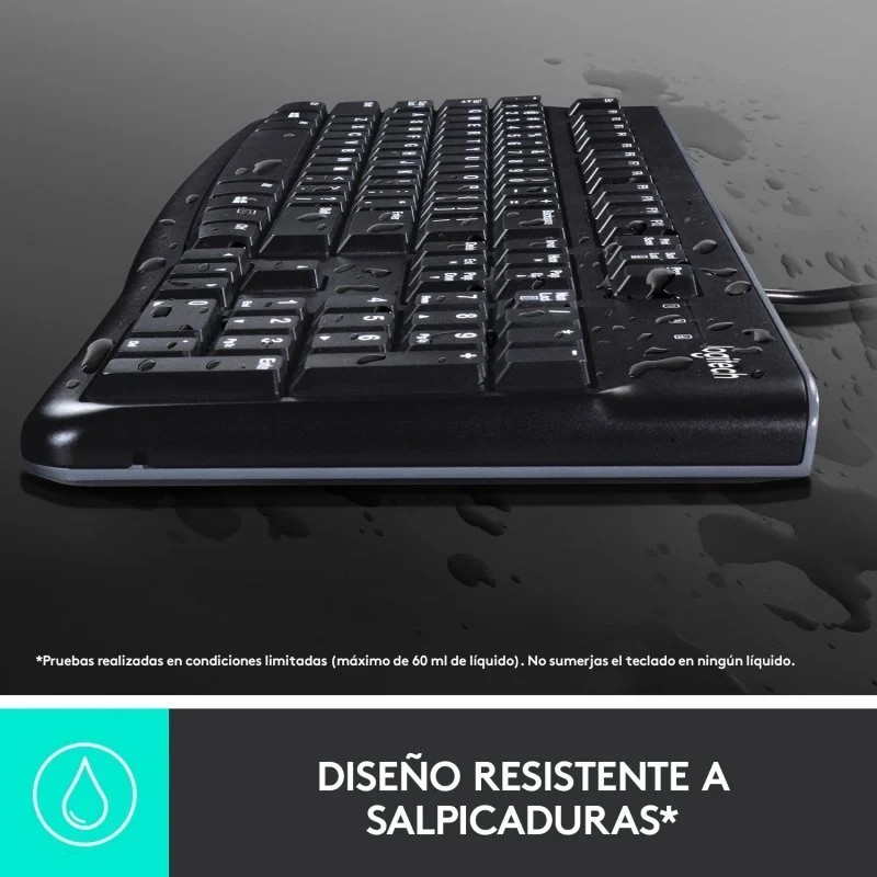 Teclado y Ratón Logitech MK120 USB – Comodidad y Precisión Diaria