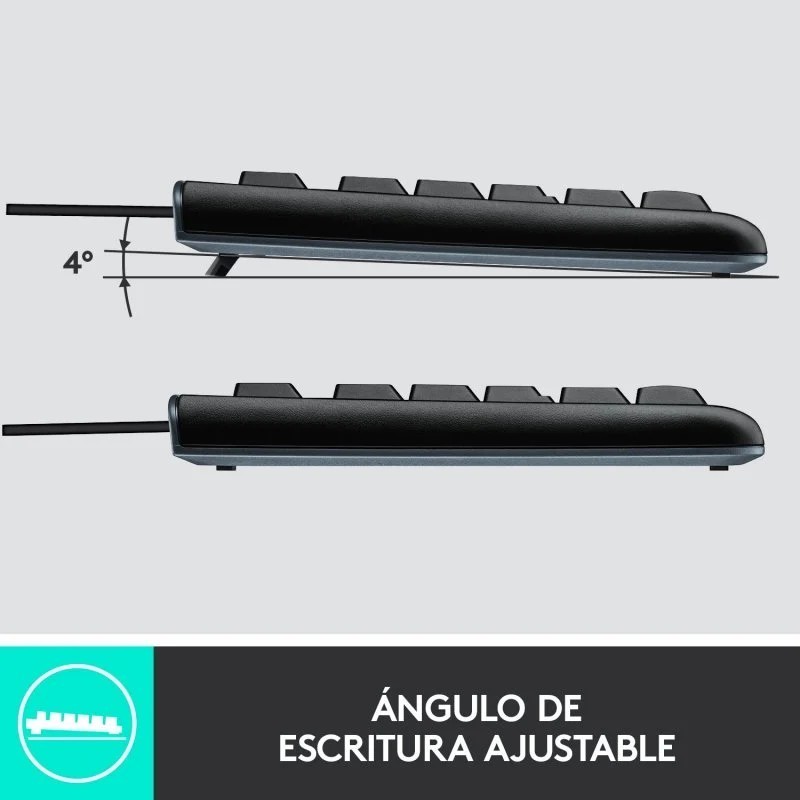 Teclado y Ratón Logitech MK120 USB – Comodidad y Precisión Diaria