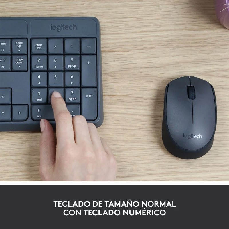 Teclado y Ratón Inalámbricos Logitech MK235 – Simplicidad y Durabilidad