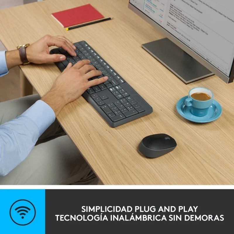 Teclado y Ratón Inalámbricos Logitech MK235 – Simplicidad y Durabilidad