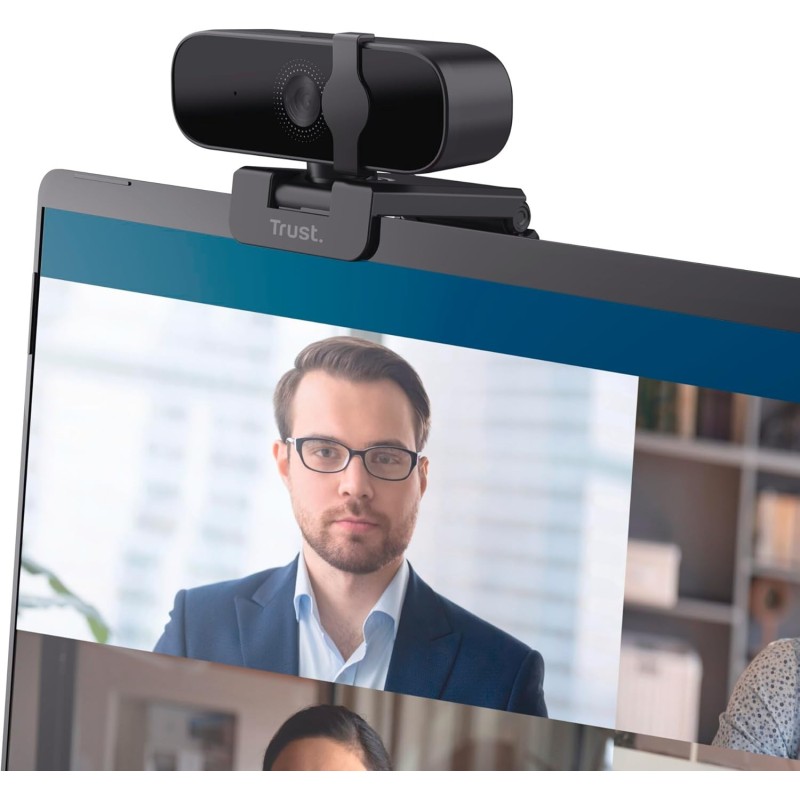 Webcam Trust Tanor Full HD 1080p con Enfoque Automático