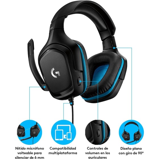 AURICULARES LOGITECH G432